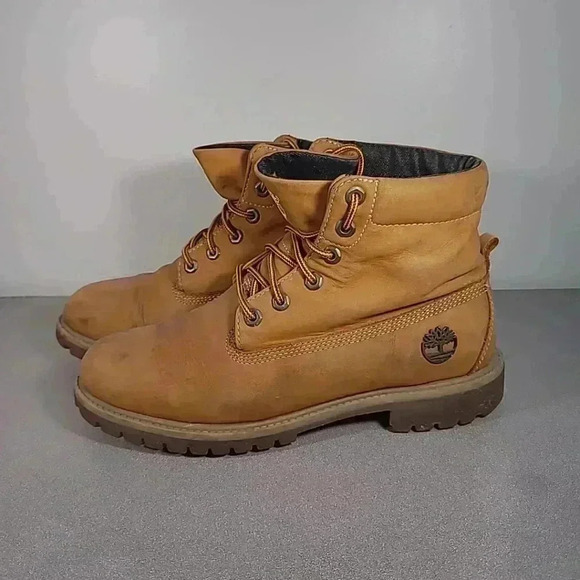 Timberland EarthKeeps Men's/Women Leather Boots Tan Model 6420R 3740 Size US 10M - Picture 4 of 11